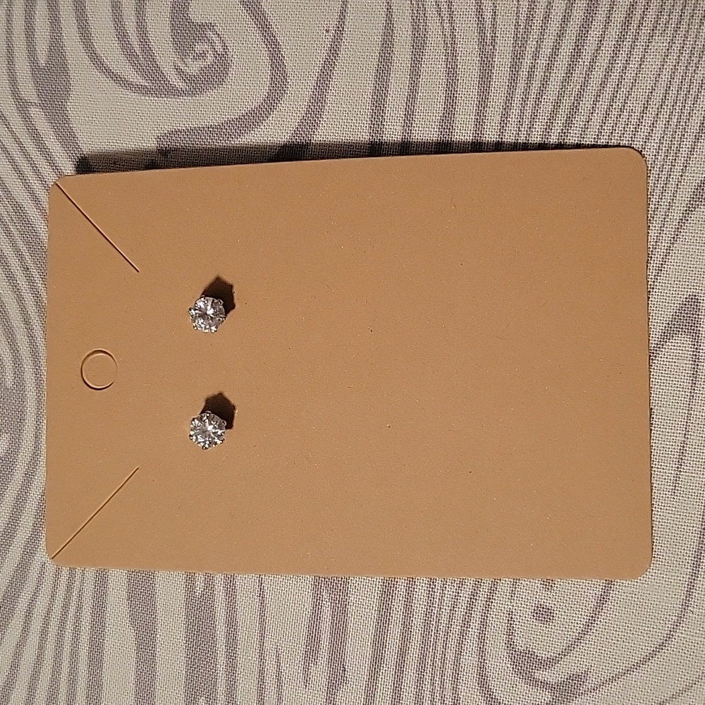 Dainty Cubic Zirconia Stud Earrings from THE ICING